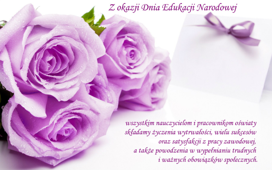Grafika: Życzenia z okazji Dnia Edukacji Narodowej