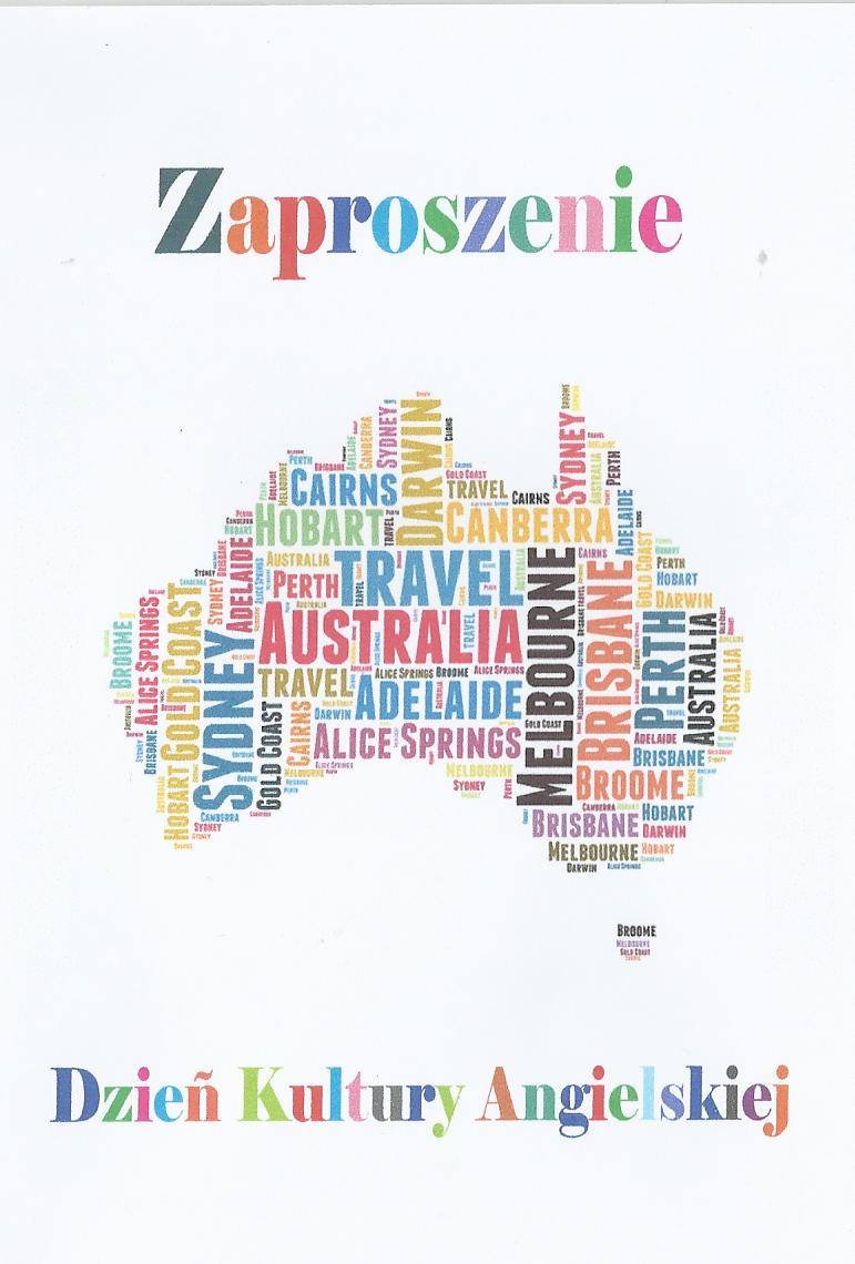 Grafika: Dzień Kultury Angielskiej w SGJ wLęborku