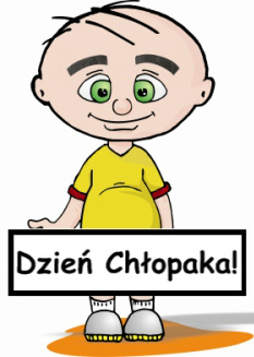 Grafika: Dzień Chłopaka w klasach I - III i oddziałach przedszkolnych