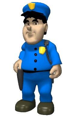 Grafika: Spotkanie z policjantką