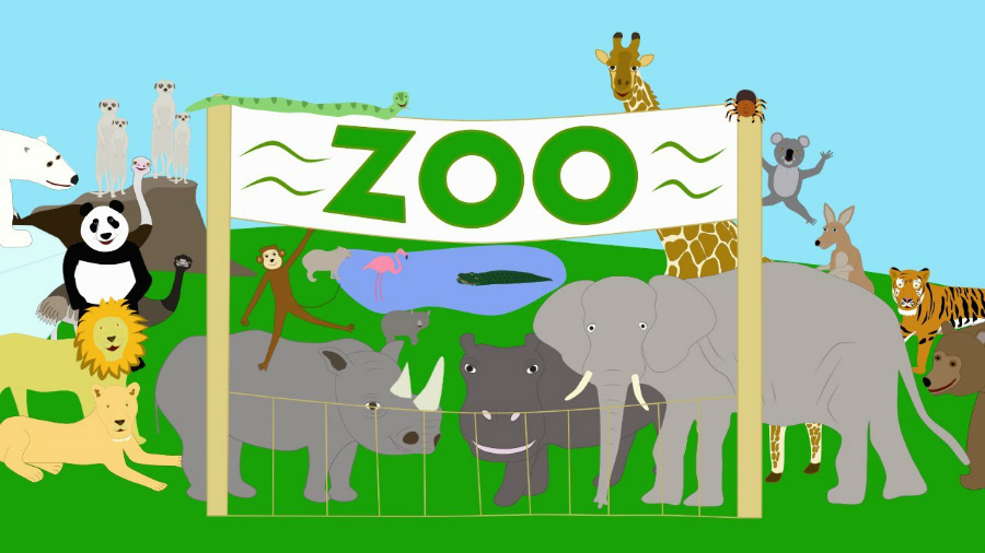 Grafika: Wycieczka do ZOO