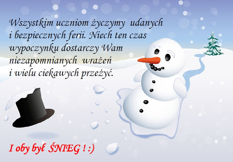 Grafika: Bezpiecznych ferii