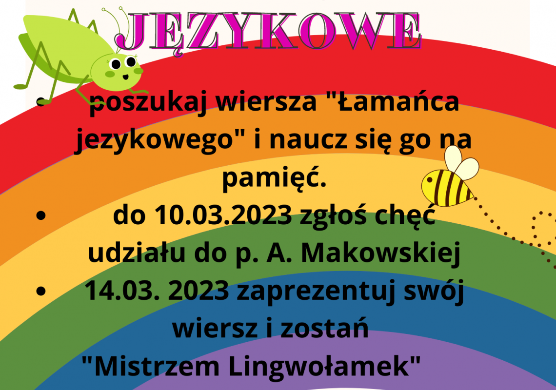 plakat konkurs logopedyczno-recytatorski