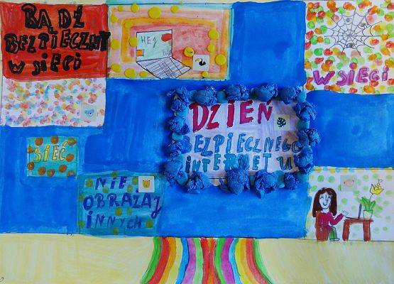 Praca w konkursie plastycznym Dzień Bezpiecznego Internetu 2022