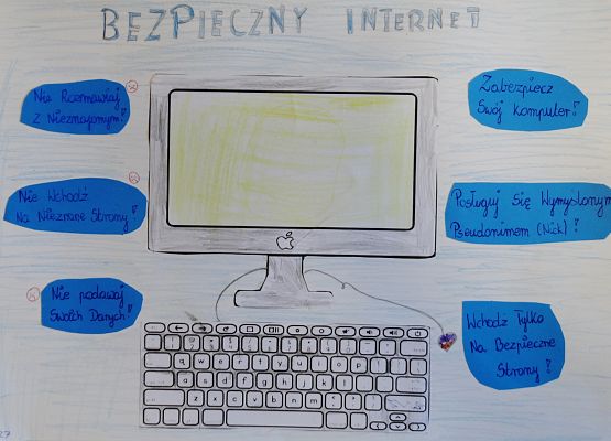 Praca w konkursie plastycznym Dzień Bezpiecznego Internetu 2022