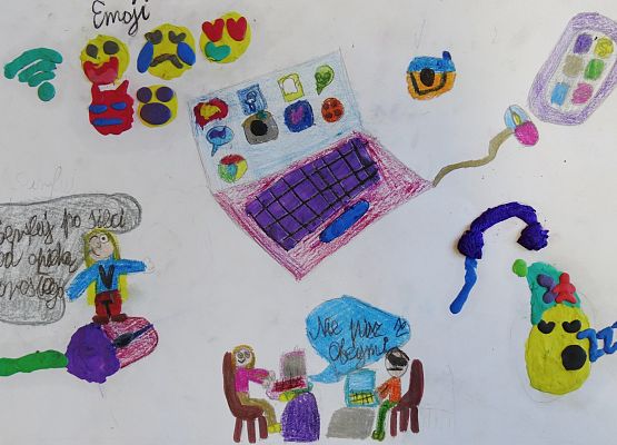 Praca w konkursie plastycznym Dzień Bezpiecznego Internetu 2022