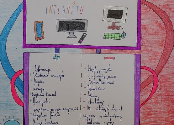 Praca w konkursie plastycznym Dzień Bezpiecznego Internetu 2022