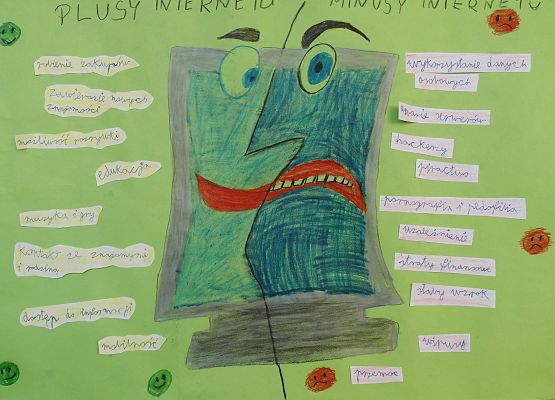 Praca w konkursie plastycznym Dzień Bezpiecznego Internetu 2022