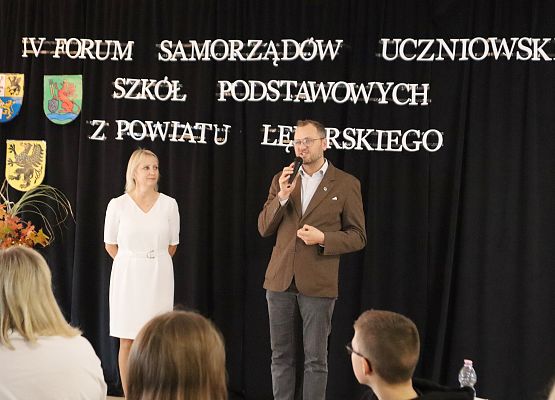 Grafika 9: IV Forum Samorządów Szkolnych Powiatu  Lęborskiego 21 X 2024 rok.