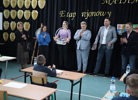 Na zdjęciu uroczyste rozpoczęcie etapu rejonowego II Wojewódzkiego Konkursu Matematycznego MATHMAN