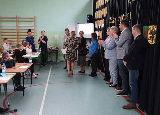 Na zdjęciu uroczyste rozpoczęcie etapu rejonowego II Wojewódzkiego Konkursu Matematycznego MATHMAN