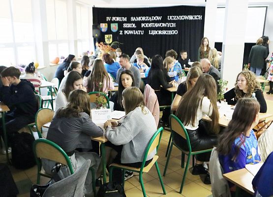 IV Forum Samorządów Szkolnych Powiatu Lęborskiego w Szkole Podstawowej w Redkowicach 21 października 2024 rok.