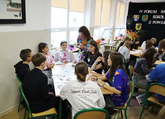 IV Forum Samorządów Szkolnych Powiatu Lęborskiego w Szkole Podstawowej w Redkowicach 21 października 2024 rok.