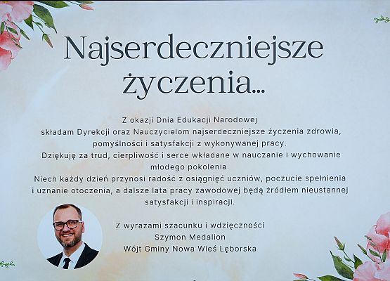 Dzień Edukacji Narodowej w Urzędzie Gminy Nowa Wieś Lęborska
