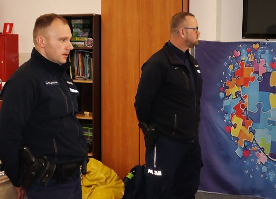 Spotkanie z policjantami w SP w Redkowicach 2026r.