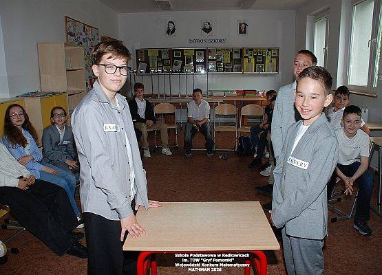 Finał IV Wojewódzkiego Konkursu Matematycznego „MATHMAN” w SP Redkowice.