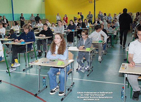 Finał IV Wojewódzkiego Konkursu Matematycznego „MATHMAN” w SP Redkowice.