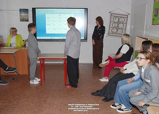 Finał IV Wojewódzkiego Konkursu Matematycznego „MATHMAN” w SP Redkowice.