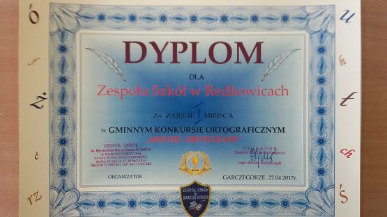 Grafika #1: Gminny Konkurs Ortograficzny w Garczegorzu