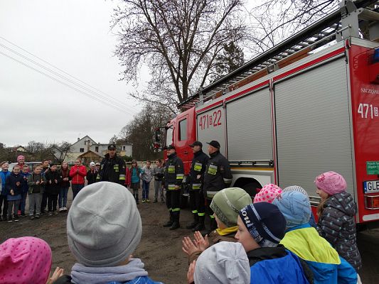 Grafika #14: Wizyta strażaków Państwowej Strazy Pożarnej z Lęborka