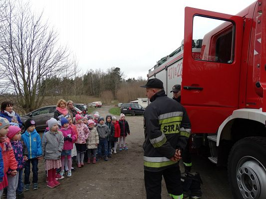 Grafika #21: Wizyta strażaków Państwowej Strazy Pożarnej z Lęborka