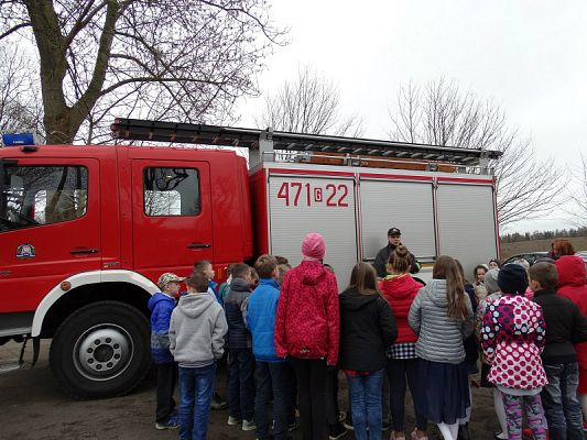 Grafika #22: Wizyta strażaków Państwowej Strazy Pożarnej z Lęborka