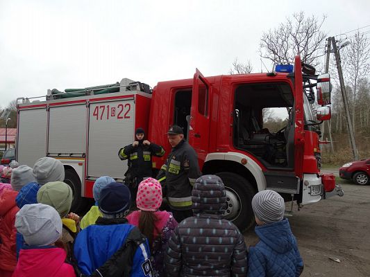 Grafika #29: Wizyta strażaków Państwowej Strazy Pożarnej z Lęborka