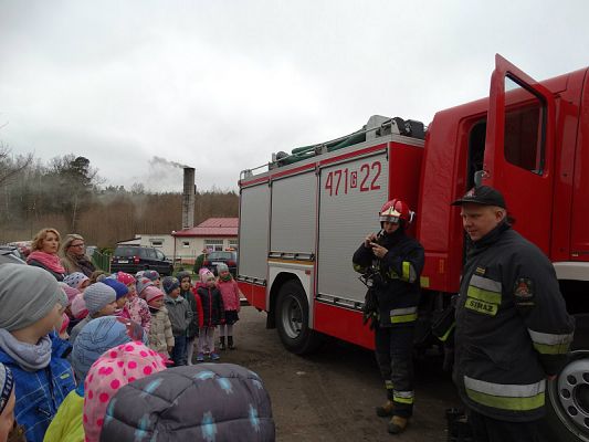 Grafika #30: Wizyta strażaków Państwowej Strazy Pożarnej z Lęborka