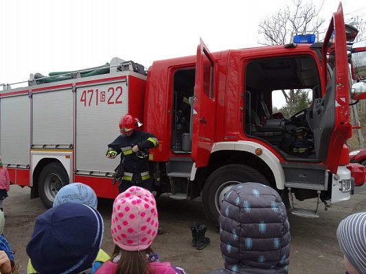 Grafika #31: Wizyta strażaków Państwowej Strazy Pożarnej z Lęborka