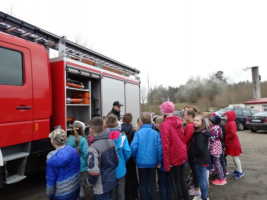 Grafika #33: Wizyta strażaków Państwowej Strazy Pożarnej z Lęborka