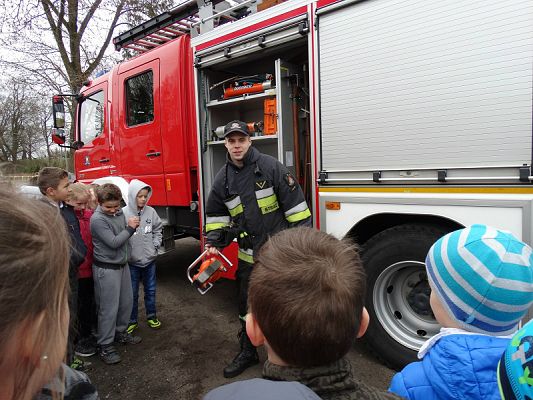 Grafika #34: Wizyta strażaków Państwowej Strazy Pożarnej z Lęborka