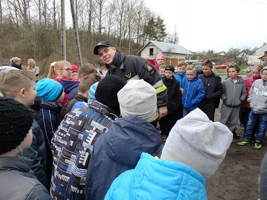 Grafika #36: Wizyta strażaków Państwowej Strazy Pożarnej z Lęborka