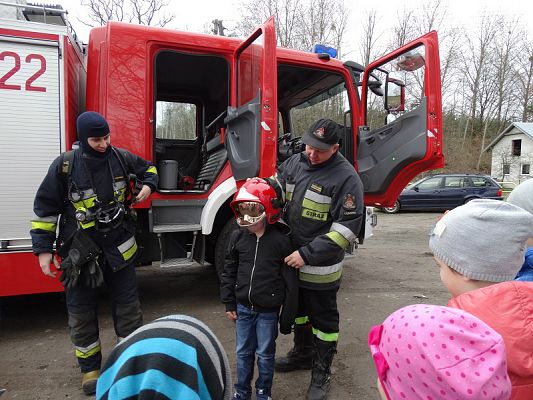 Grafika #39: Wizyta strażaków Państwowej Strazy Pożarnej z Lęborka