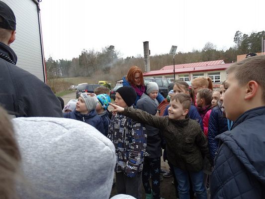 Grafika #45: Wizyta strażaków Państwowej Strazy Pożarnej z Lęborka