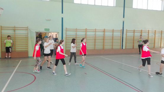 Grafika #7: Zawody sportowe w piłkę koszykową szkół podstawowych