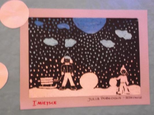  Grafika #15: Rozstrzygnięcie Gminnego Konkursu Plastycznego Cztery Pory Roku - Zima