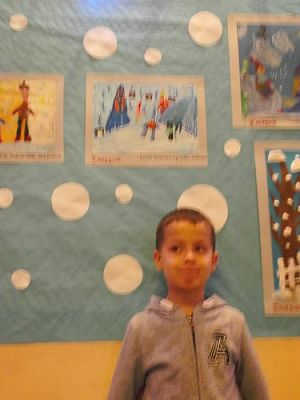  Grafika #9: Rozstrzygnięcie Gminnego Konkursu Plastycznego Cztery Pory Roku - Zima