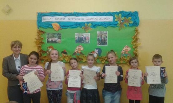 Grafika #0: Szkolny konkurs recytatorski - Jesienne Bajanie