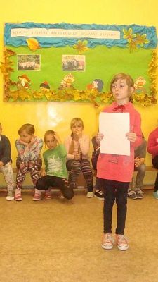 Grafika #3: Szkolny konkurs recytatorski - Jesienne Bajanie