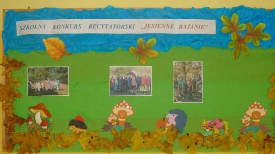 Grafika #8: Szkolny konkurs recytatorski - Jesienne Bajanie