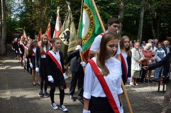 Grafika #2: Uroczystość patriotyczno - religijna na cmentarzu w Krępie Kaszubskiej