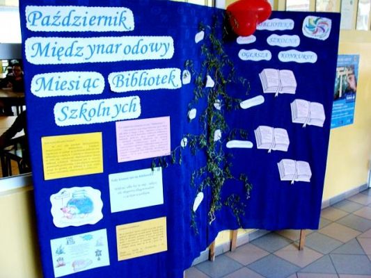  Grafika #1: Październik - Międzynarodowy Miesiąc Bibliotek Szkolnych