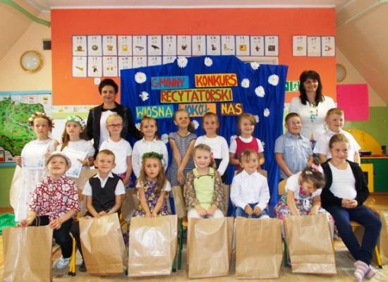  Grafika #0: WIOSNA WOKÓŁ NAS - gminny konkurs recytatorski