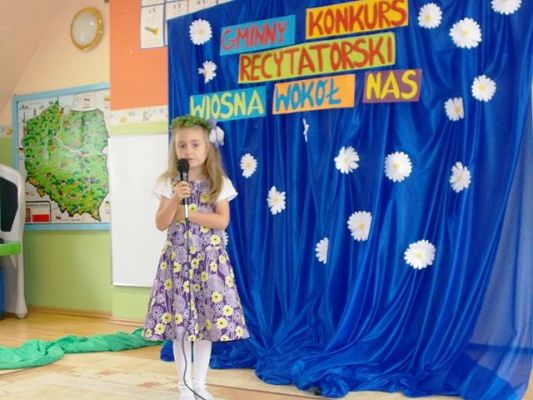  Grafika #4: WIOSNA WOKÓŁ NAS - gminny konkurs recytatorski