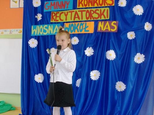  Grafika #5: WIOSNA WOKÓŁ NAS - gminny konkurs recytatorski