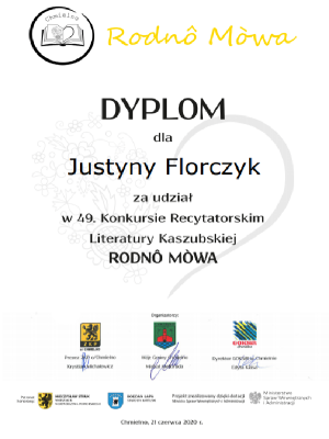 Grafika #0: 49. Konkurs Recytatorski Literatury Kaszubskiej "Rodnô Mòwa"