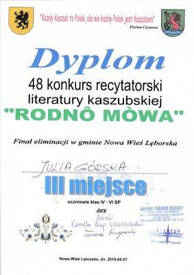  Grafika #2: Konkurs Recytatorski Literatury Kaszubskiej pt. Rodnô mowa