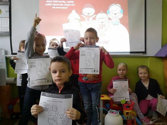 Grafika #1: Bezpieczne ferie - projekt Dzieci uczą rodziców