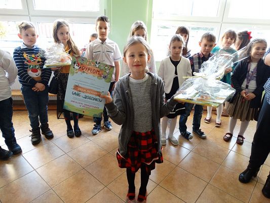 Grafika #18: Klasa I wyróżniona w Szkolnych Przygodach Gangu Słodziaków