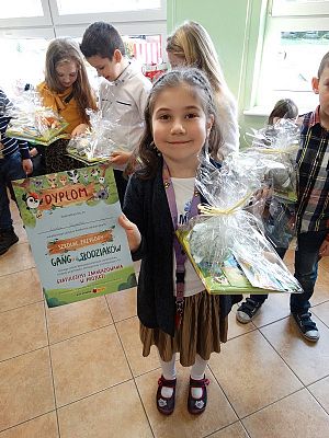 Grafika #26: Klasa I wyróżniona w Szkolnych Przygodach Gangu Słodziaków